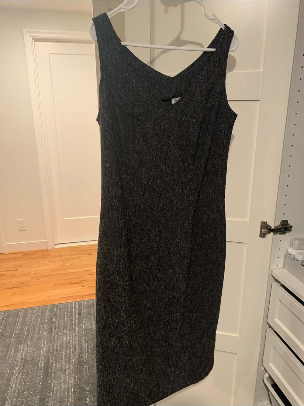 Spiegel Vintage Charcoal Sleeveless Sheath Dress